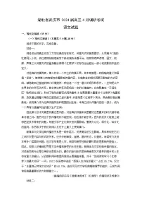[语文]湖北省武汉市2024届高三下学期4月调研考试试题(解析版)