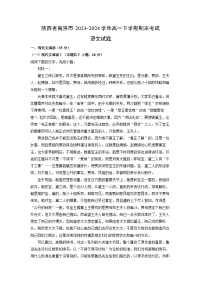 [语文][期末]陕西省商洛市2023-2024学年高一下学期期末考试试题(解析版)