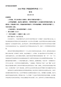 2024届贵州省贵阳市高三下学期二模考试语文试题（解析版）