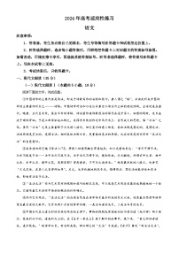 2024届山东省烟台市高考适应性练习语文试题（解析版）