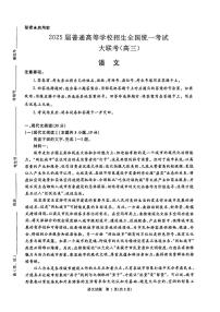 2024-2025河南青桐鸣高三上学期10月联考语文试卷及答案