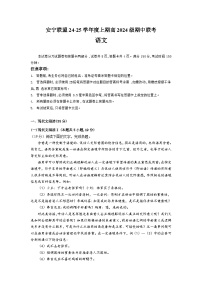 四川省安宁河高中振兴联盟2024-2025学年高一上学期11月期中考试语文试题