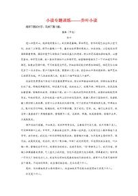 2025届高考语文复习：小说阅读训练（含答案）
