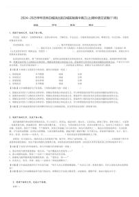 2024～2025学年吉林白城洮北区白城实验高中高三(上)期中语文试卷(11月)[原题+解析]