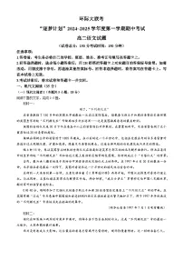 河南省驻马店市环际大联考2024-2025学年高二上学期11月期中考试语文试题