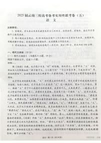 2025届云南省三校高考备考实用性联考卷语文试题