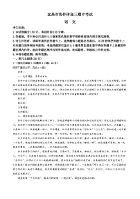 2025宜昌协作体高三上学期期中考试语文含解析