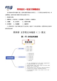 第1节 分析结构思路-【知识清单】最新高考语文一轮复习知识点一览表（全国通用）