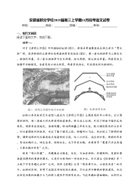 安徽省部分学校2025届高三上学期11月段考语文试卷(含答案)