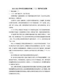2023-2024学年河北省衡水市高二（上）期中语文试卷