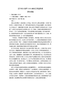 辽宁省大连市2024届高三（上）双基测试语文试卷（解析版）