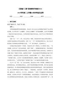 江西省“三新”协同教研共同体2024-2025学年高二上学期12月月考语文试卷(含答案)