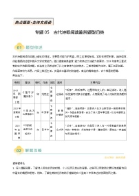 专题05 古代诗歌阅读与鉴赏题型归类-2025年高考语文二轮热点题型归纳与变式演练（新高考通用）