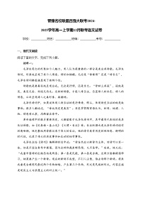 晋豫名校联盟百强大联考2024-2025学年高一上学期12月联考语文试卷(含答案)