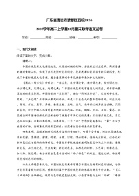 广东省清远市清新区四校2024-2025学年高二上学期12月期末联考语文试卷(含答案)