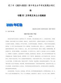 2024年高中语文学业水平考试分类汇编专题02文学类文本之小说阅读pdf