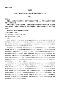 河南省天一大联考2024-2025学年高三上学期阶段性检测（二）语文试题+答案