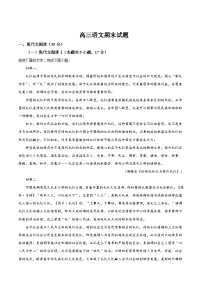 吉林省梅河口市第五中学2025届高三上学期期末考试语文试卷（Word版附答案）