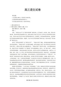 甘肃省金太阳暨陇南一诊2025届高三上学期1月期末考-语文试卷+答案