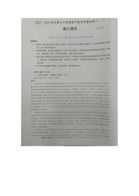 2025届广东省佛山市高三上学期高考一模语文试卷