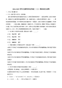 天津市河北区2024-2025学年高三（上）期末语文试卷
