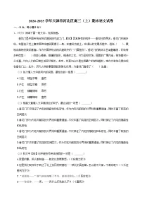 天津市河北区2024-2025学年高三（上）期末语文试卷