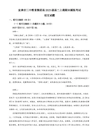 四川省宜宾市第三中学2024-2025学年高二上学期期末模拟考试语文试题 Word版含解析