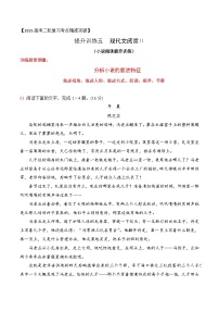 05小说阅读分析叙述特征-2025年高考语文二轮复习之现代文阅读讲练（全国通用）