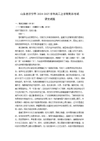 山东省济宁市2024-2025学年高二(上)期末考试语文试卷（解析版）