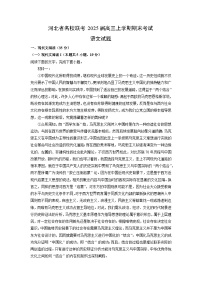 河北省名校联考2025届高三上学期期末考试语文试卷（解析版）