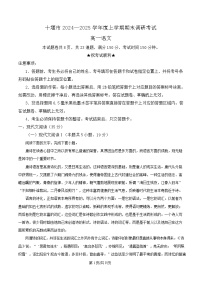 湖北省十堰市2024-2025学年高一上学期期末语文试题（Word版附解析）