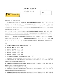 人教统编版必修 上册9.3* 声声慢（寻寻觅觅）巩固练习