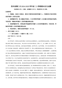 贵州省铜仁市2024-2025学年高二上学期期末语文试题（解析版）