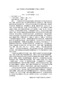 湖北省云学名校联盟2024-2025学年高三下学期2月联考语文试卷 Word版含解析