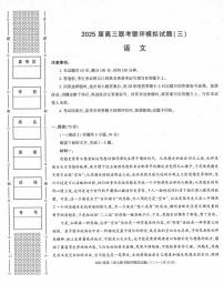 语文丨陕西省渭南市2025届高三下学期3月联考联评模拟试题（三）语文试卷及答案