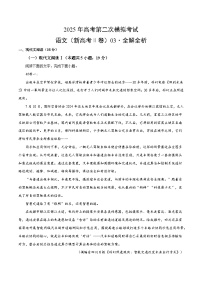 2025年高考第二次模拟考试：语文（新高考Ⅱ卷03）（解析版）