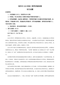 安徽省宿州市2024-2025学年高三上学期期末语文试题  含解析