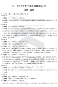 陕西省、山西省部分学2025届高三下学期3月阶段性测试（六）语文试卷（PDF版附解析）