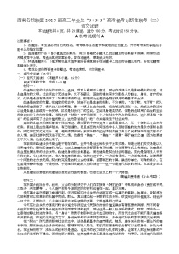 西南（云南 四川 贵州）名校联盟2024-2025学年高三“3+3+3”高考备考诊断联考（二）语文试卷（含答案）