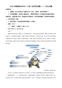 2025年湖南省长沙市一中高三适应性检测（一）语文试题（原卷版+解析版）
