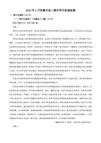 山东省济南市2024-2025学年高三上学期期末语文试题 含解析