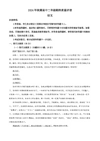 河南省南阳市2024-2025学年高二上学期期末语文试题 含解析