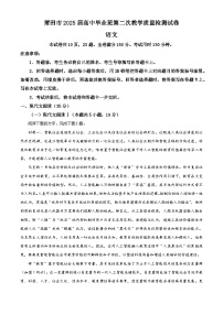 福建省莆田市2025届高三下学期二模考试语文试卷（Word版附解析）