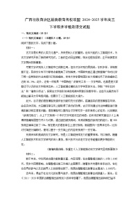 广西壮族自治区邕衡教育名校联盟2024-2025学年高三下学期开学检测语文试卷（解析版）