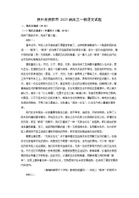 贵州省贵阳市2025届高三一模[高考模拟]语文试卷（解析版）
