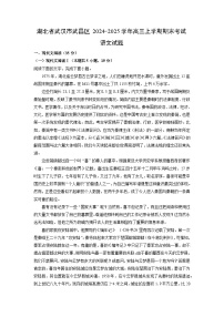 湖北省武汉市武昌区2024-2025学年高三上学期期末考试语文试卷（解析版）