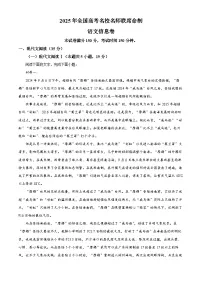 2025届吉林省长春市南关区联考高三高考信息卷语文试题（原卷版+解析版）