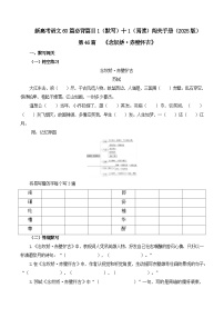 第46篇   《念奴娇·赤壁怀古》-2025年新高考语文60篇古诗文必背篇目默写 阅读闯关 试题（含答案解析）