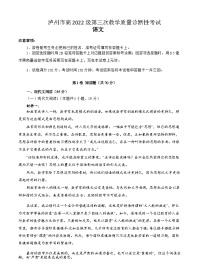 2025年四川省泸州市高三下学期高考三模 语文试题及答案