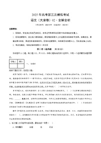2025年高考第三次模拟考试卷：语文（天津卷02）（解析版）